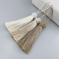 Erkoumi – Nouvelle frange à pompon en polyester blanc de 16 cm, style chinois écologique, pour sac, rideau, coussin, pendentif, accessoires de décoration