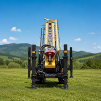 Machine de forage de puits d'eau agricole, équipement de forage de puits d'eau diesel, profondeur 300 m pour l'irrigation des fermes
