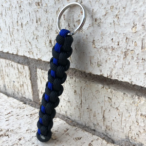 2025 mỏng màu xanh dòng sang trọng Paracord Keychain dây buộc với màu sắc tùy chỉnh Gấp thiết kế thoải mái cắm trại ngoài trời Carabiner - Product Image 3