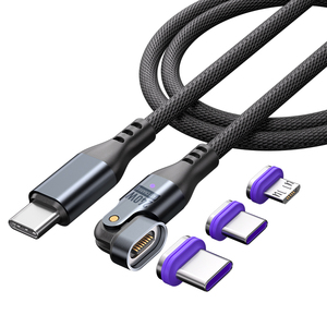 3in1 Từ Tính Sạc 240W USB Cáp Dữ Liệu Nhanh Chóng Sạc Truyền Dữ Liệu Uốn Adapter Sạc Cáp - Product Image 6