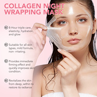 ALIVER Masque de Nuit Original au Collagène 75ml – Masque Pelliculaire Raffermissant Anti-Âge Hydratant Nuit