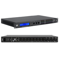 Procesador de Altavoces FIR AES 96kHz, 4 Entradas y 8 Salidas, Gestión de Altavoces DSP, Procesador de Sistema de Audio Profesional, Software de Limitación de Retraso