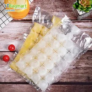 Kustom Ldpe makanan kelas dapat terurai cetakan sekali pakai nampan kemasan segel sendiri kantung plastik es permen untuk membuat es batu
