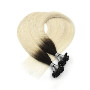 Extensiones de Cabello Remy K.SWIGS T1N-60 Ombre Natural-Blend, Lisas, Doble Trama, 12-28 Pulgadas, 50G/50PCS, Pre-adheridas con Queratina, Punta Plana - Product Image 5
