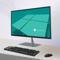 Desktop Computer 16:9 LED Backlit Widescreen Win10 Win11 23.8 Inch All in One PC with 12th Gen Intel Core I5-12450H Processor