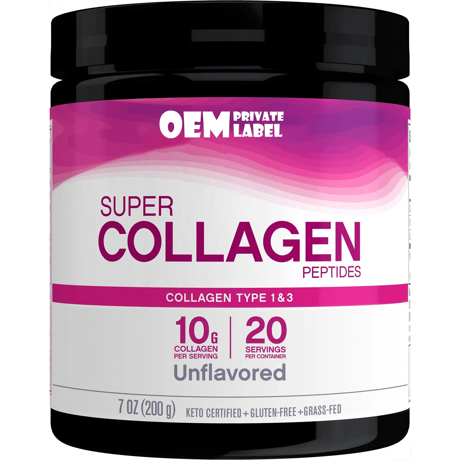 Super Collagen Powder Healthy Hair, Skin, and Nails Hydrolyzed Collagen Peptides Powder Collagen Powder Protein Supplement OEM