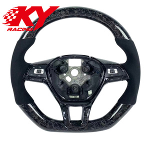 Volant en fibre de carbone personnalisé pour Volkswagen Golf 6 7 Polo Passat Tiguan MK6 MK5 MK7 GTI R Tiguan Jetta CC Touran - Product Image 1