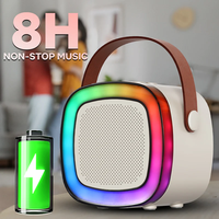 Livraison Rapide Mini Enceinte Karaoké Portable avec Microphone Audio Intégré, Enceinte Sans Fil pour Karaoké à Domicile