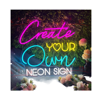 Lampe murale LED néon USB décorative, mignonne et romantique, pour fêtes d'anniversaire, espaces familiaux et zones de jeux pour enfants, pour créer une ambiance.