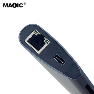 Custom Printed Logo 8 in 1 <strong>Type</strong> <strong>C</strong> Hub to 4K HDMI 2 USB3.0 SD TF VGA Gigabit <strong>LAN</strong> and PD for Mobile Phones Laptops and Tablets - Product Image 5