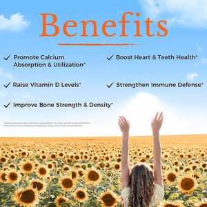 Capsules de vitamine D3+K2 en gélules molles OEM/ODM pour la santé osseuse des adultes et l'absorption du calcium, améliore l'immunité - Échantillon gratuit disponible - Product Image 4