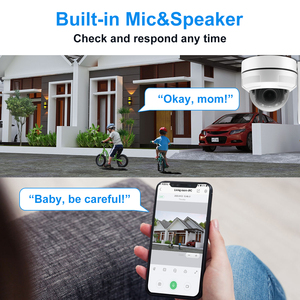 OEM 8MP Wifi <b>IR</b> <b>Tracking</b> DomeCamera 2.4G/5G Wifi Two Ways Audio IP66 Metal 256G Wifi Camera Human/Vehicle Detection Function - Product Image 6