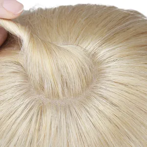 Wig medis rambut manusia untuk wanita wig medis untuk pasien kanker dasar silikon wig medis