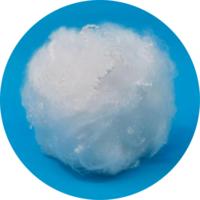 Fibre de polyester microfibre vierge type duvet 0.9D*32mm pour rembourrage