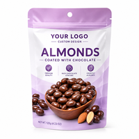 Sachet Mylar personnalisé imprimé, refermable, de qualité alimentaire, pour noix, chocolat, bonbons et snacks