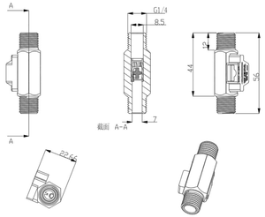 SEA DIJIANG ZJ-B16-S Medidor de Flujo de Acero Inoxidable de Alta Calidad con Sensor de Flujo de Turbina de Efecto Hall de 24VDC y 1/4'' OEM/ODM - Product Image 6