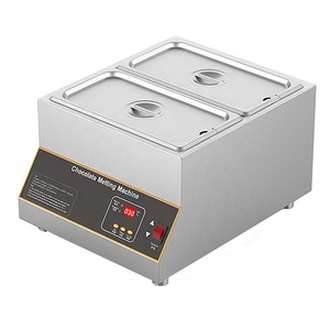 Máquina Eléctrica de fusión de <span class=keywords><strong>Chocolate</strong></span>, comercial, Digital, doble olla, fundido de <span class=keywords><strong>Chocolate</strong></span> inoxidable - Product Image 1