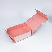 Boîte magnétique rigide en carton recyclable sur mesure, doublée de velours, coins arrondis, emballage avec logo, boîte cadeau magnétique pliable de luxe