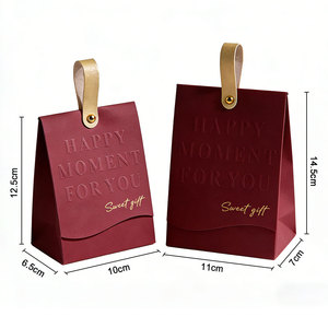 Caja de Regalo de Papel Exquisita Spot Supply, Bolsa de Regalo Premium <span class=keywords><strong>para</strong></span> Dulces de <span class=keywords><strong>Boda</strong></span> con Asa, Caja de Dulces y Bocadillos de Lujo Creativa y Única <span class=keywords><strong>para</strong></span> <span class=keywords><strong>Invitados</strong></span> - Product Image 5