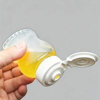 Bouteille souple en PP de 110 ml de qualité alimentaire, remplissable à chaud, avec bouchon à clapet, pour miel, sauce, chocolat, ketchup, condiments