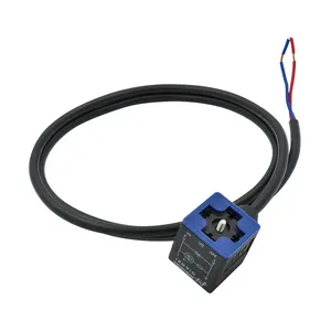 Conector de válvula solenoide Din 43650 A B C Tipo 2 + PE 3 + PE, cable de enchufe moldeado para equipos industriales