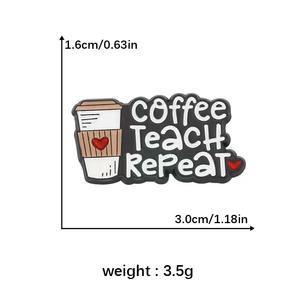 Tazas de Café de Alta Calidad Decoradas con Corazones, Pin de Esmalte Duro Adecuado para que los Maestros Decoren sus Ropa - Product Image 4