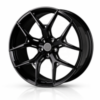 XLUN Nouvelles jantes monobloc forgées noires brillantes 6061-T6 pour M3/M4 Mercedes AMG Audi RS Tesla Model 3/Y - 18-24 pouces - Garantie 5 ans
