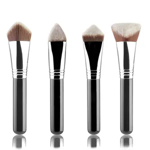 2023 nouveau Design 3D 4D Type pyramide multi-facettes crème fond de teint brosse en Tube de cuivre pinceaux de maquillage