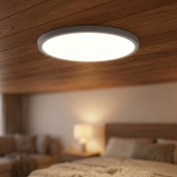 Plafonnier LED rond encastré 12'' 15'' en aluminium, dimmable, pour hôtels, bureaux et centres commerciaux