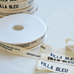 OEM Customized Brand Logo Cotton <b>Ribbon</b> Rolls Garment Printed Grosgrain Canvas <b>Silk</b> Packaging for Gifts INFFY Packaging - Product Image 6