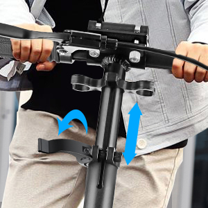OEM ODM Two-Wheel Folding Kick Scooter Adults Kids Teens Adjustable Handle <b>Disc</b> Front Rear Suspension Push Scooter - Product Image 4