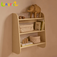 Estante de Pared Montessori de Madera Moderna, Estantería Flotante para Libros Infantiles, Organizador de Pared para Niños, Madera Sólida, Fabricante OEM