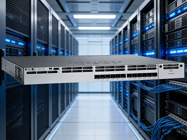 Ciscos Switch New Original C9300X-12Y-E C9300X-12Y-A C9300 Series 12-port 25G/10G/1G SFP28 Modular Network Switch