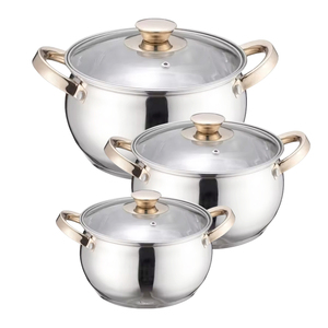 <span class=keywords><strong>Set</strong></span> di pentole in acciaio inossidabile da 16cm 18cm 20cm 20cm - Product Image 1