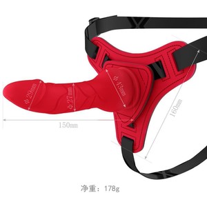 Arnés de correa ajustable de silicona de venta caliente en consoladores con cinturón usable para hombre mujer lesbiana - Product Image 1