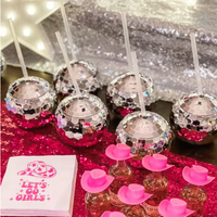 Disco Ball Cup avec paille Cocktail boisson tasse Bachelorette poule fête fournitures discothèque Bar fête boisson verre à vin anniversaire décor