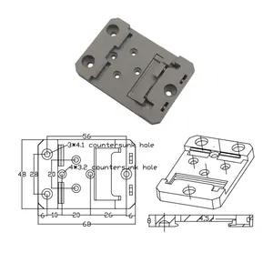 Nylon Plastic DIN Guide Rail Clip Solid State Relay Accessory for Easy Installation Low Contact Load Quality Bracket Supplier