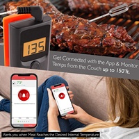 Vente en gros Thermomètre à viande numérique MiniX1 pour barbecue avec longue sonde Écran LCD sans fil Support personnalisé OEM & ODM