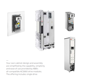 Nouveau variateur de fréquence triphasé A-B-B ACS880-4 Series 315kW/450kW/710kW 690V avec contrôle V/F, certifié IP20 CO, ACS8800-04 - Product Image 6