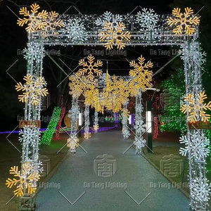 Christmas <b>Lighted</b> Archway LED Motif <b>Lighting</b> For Street Plaza Holiday Decoration - Product Image 2
