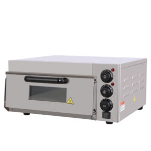Four à <span class=keywords><strong>pizza</strong></span> électrique commercial automatique à un seul niveau 220V 2kW avec chaleur supérieure/inférieure indépendante, pierre en cordiérite, éclairage LED, OEM - Product Image 4