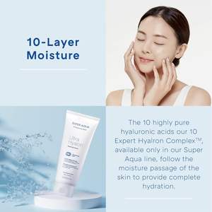 Crème nettoyante Missha Super Aqua Ultra Hyalron 200 ml, hydratant pour peaux sensibles, nettoyant visage - Product Image 5