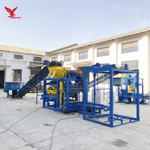 Brick Making Machinery Cement <strong>Block</strong> Making <strong>Machine</strong> <strong>QT4</strong>-<strong>20</strong> Full Automatic Concrete <strong>Block</strong> Making <strong>Machine</strong> - Product Image 1