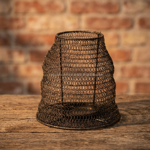 Iron Woven Candle Holder for living room decoration - Product Image 2