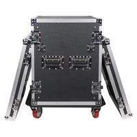 Fabricant chinois Support OEM Aluminium pro 14U vol spatial DJ Rack Road Case avec table de travail