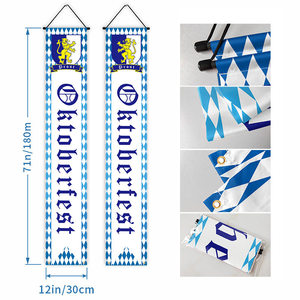 Nouvelle Décoration Murale Rectangulaire en Tissu Thème Oktoberfest de Munich pour Festival de la Bière, Personnalisable - Product Image 5
