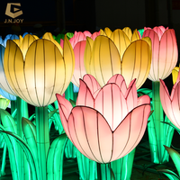 Linterna de flores de tulipán de: decoración de festivales chinos para fiestas de Navidad, San Valentín y jardín