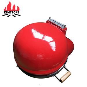 KIMSTONE-parrilla automática para quemar madera, barbacoa, horno de humo, Pizza, pequeño, cerámica, madera, jardín, con plato grande para Pizza - Product Image 2