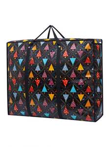 Sac de déménagement, sac de voyage, sac de rangement pour couette en coton, imperméable, non tissé, épais, portable, sac de shopping laminé - Product Image 3