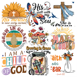 Digital Print Transfer Film God Is Love Who You Are Jesus Christian Flowers Belief Religious Amazing <strong>Grace</strong> Way Maker Print - Product Image 1